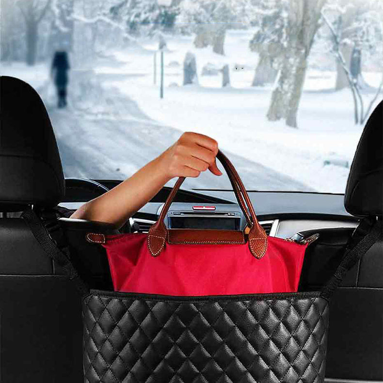 Luxury Car Handbag Holder & Seat Organizer – Elegant Auto Interior Storage Solution