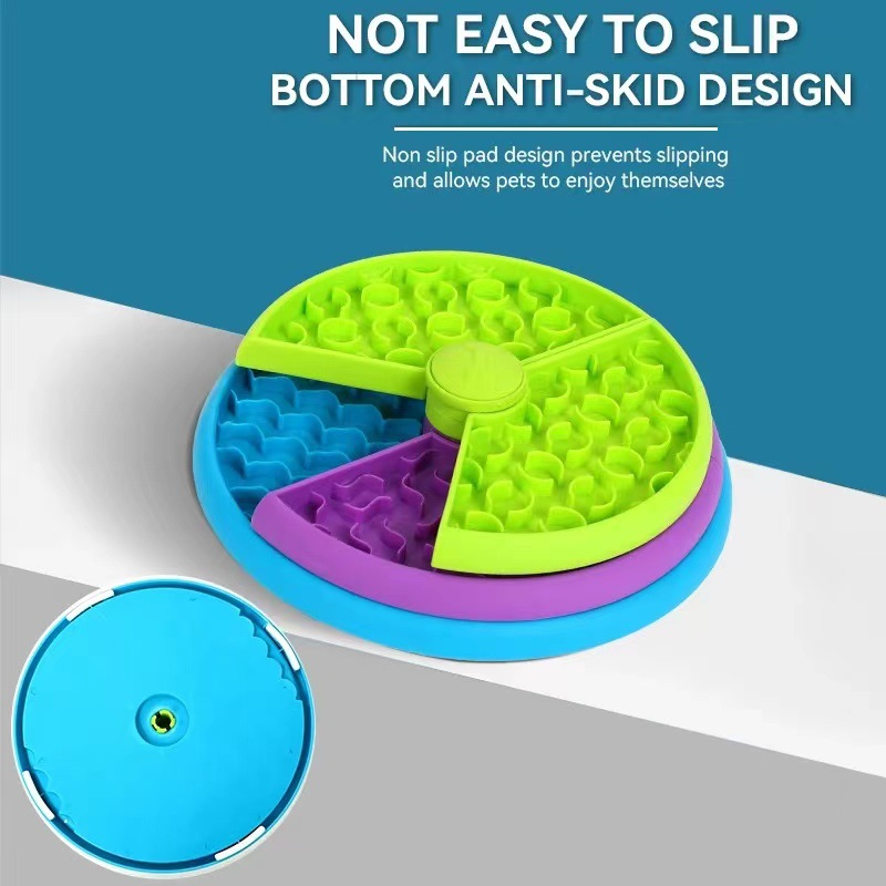 3-Layer Interactive Slow Feeder Dog Bowl – Puzzle Enrichment Toy for Dogs & Cats, Anti-Choking, Anti-Slip, Slow Eating Maze Feeder