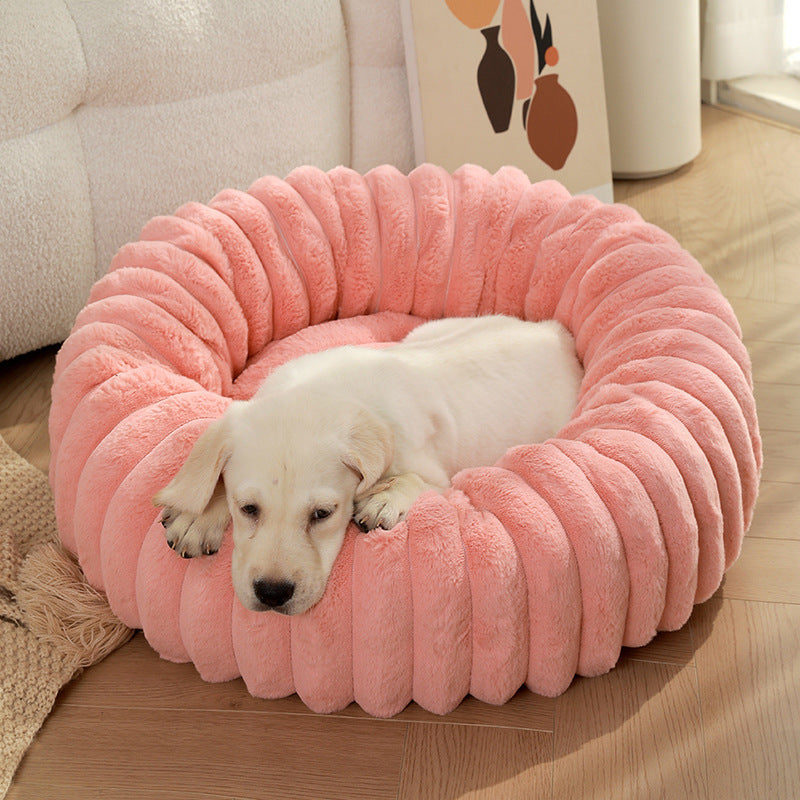 Plush Paws Haven: Ultra-Soft Calming Dog Bed for Cozy Comfort