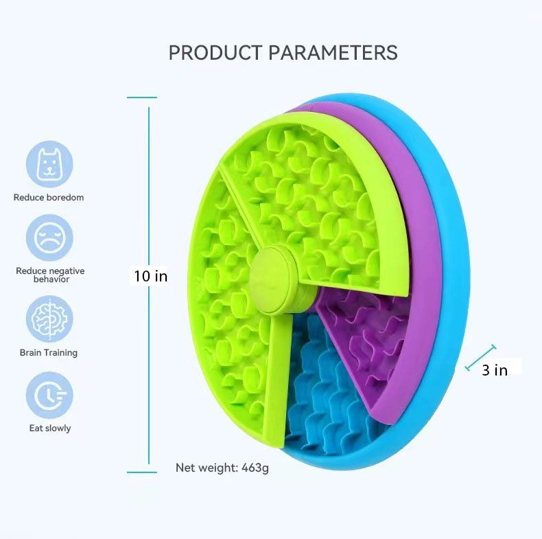 3-Layer Interactive Slow Feeder Dog Bowl – Puzzle Enrichment Toy for Dogs & Cats, Anti-Choking, Anti-Slip, Slow Eating Maze Feeder