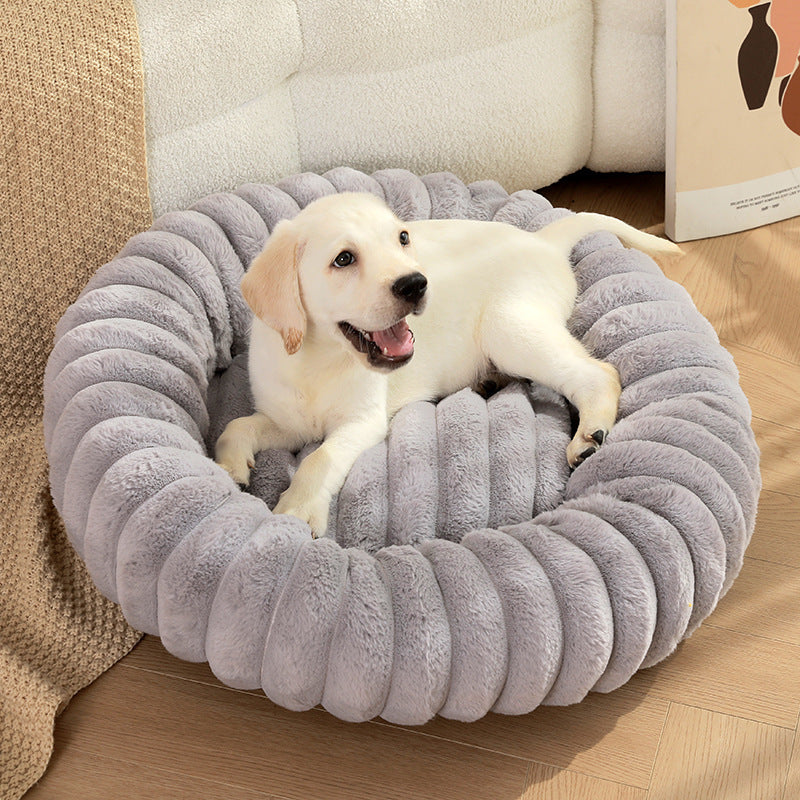 Plush Paws Haven: Ultra-Soft Calming Dog Bed for Cozy Comfort