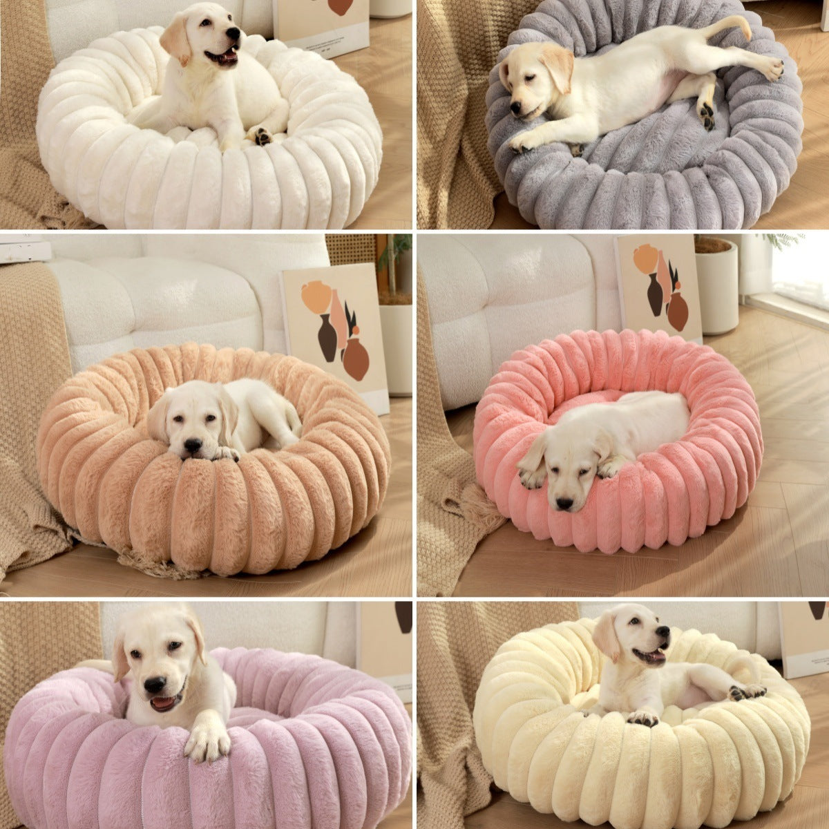 Plush Paws Haven: Ultra-Soft Calming Dog Bed for Cozy Comfort