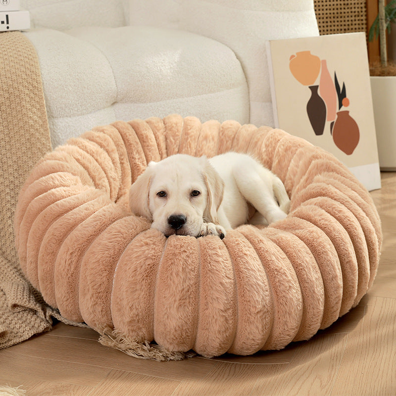 Plush Paws Haven: Ultra-Soft Calming Dog Bed for Cozy Comfort