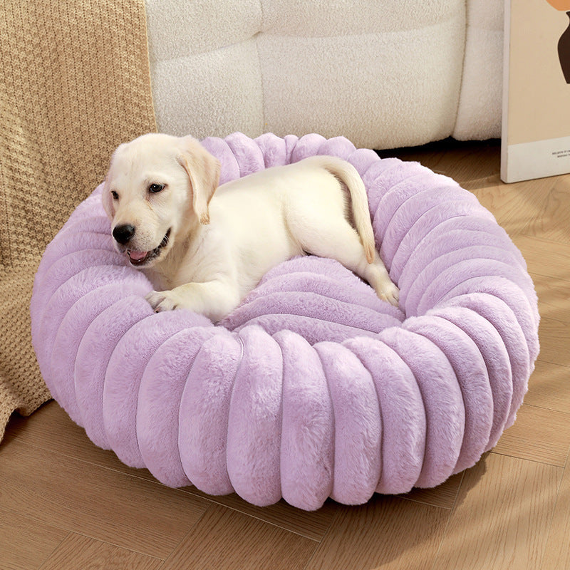 Plush Paws Haven: Ultra-Soft Calming Dog Bed for Cozy Comfort